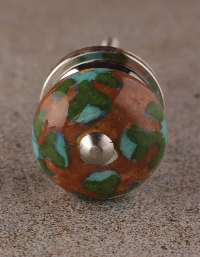 Antique Brown Color Beaded Wardrobe Knob - Image 4