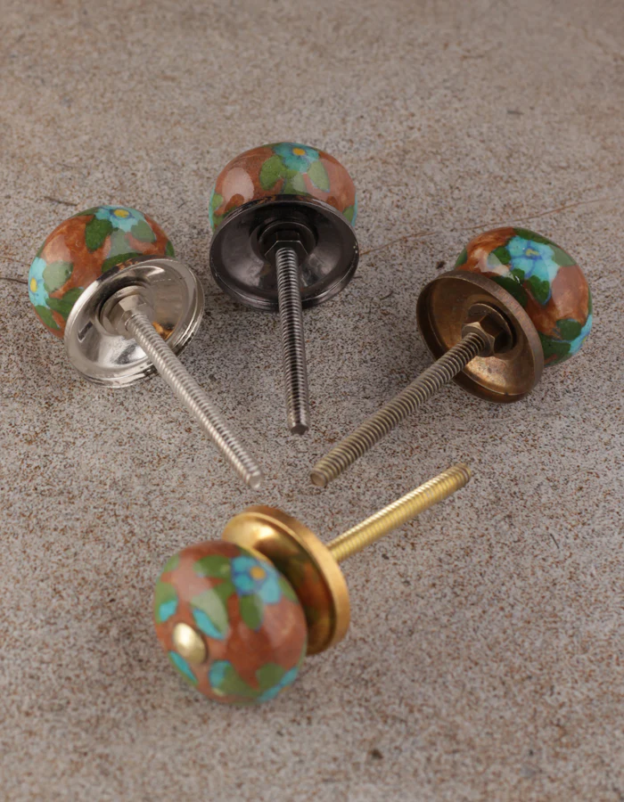 Antique Brown Color Beaded Wardrobe Knob - Image 5