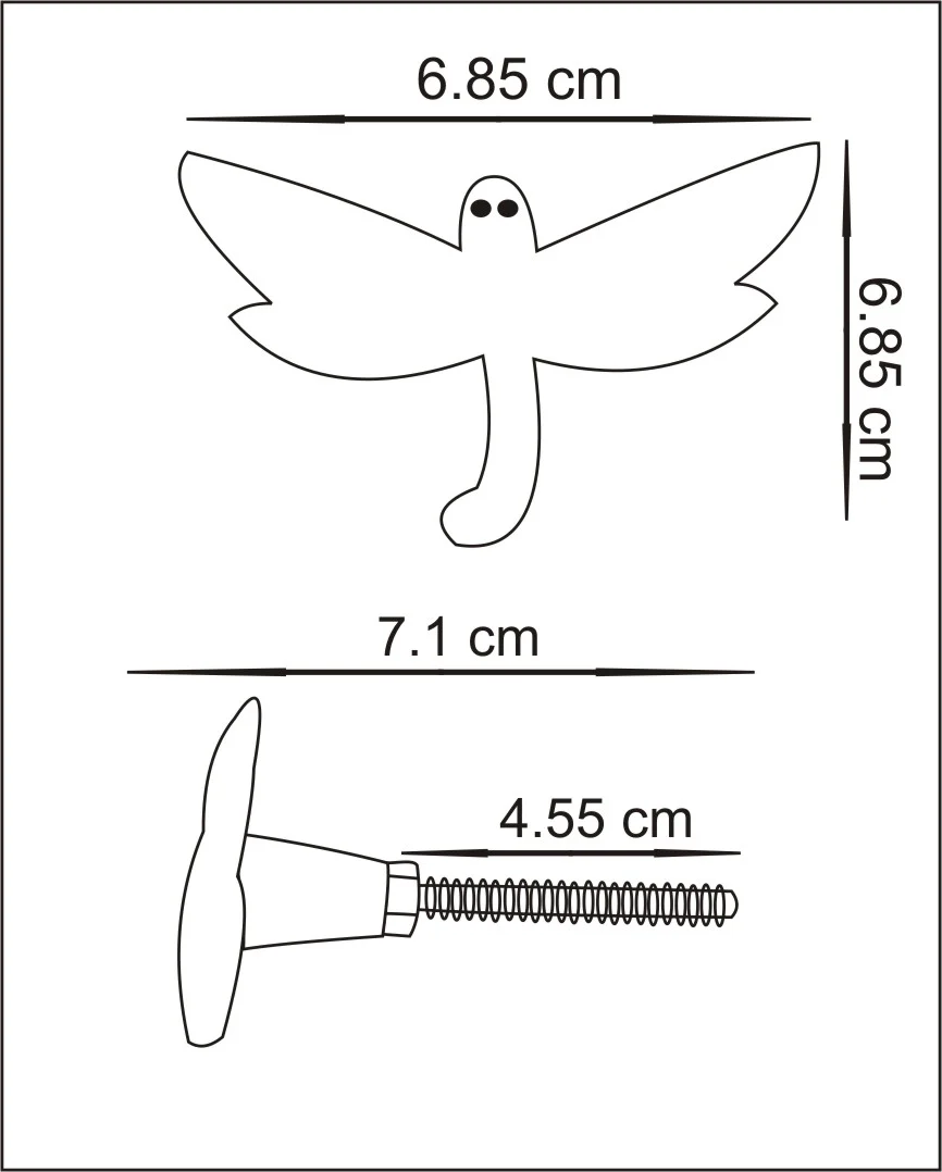 Bee Shaped Cast Iron Metallic Knob - Image 3