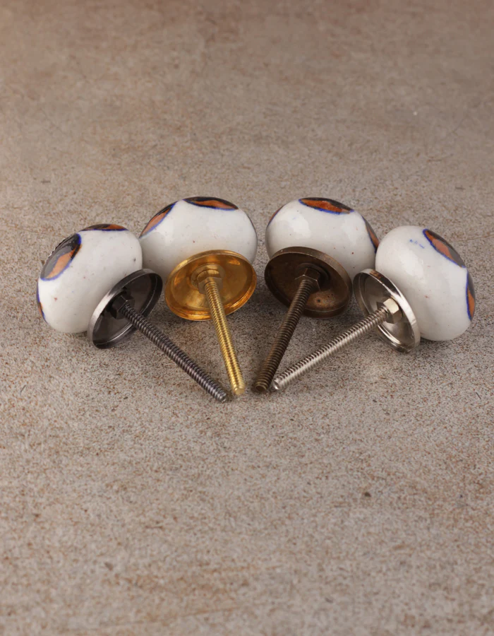 Black Beaded Antique Floral Kitchen Cabinet Knob - Image 5