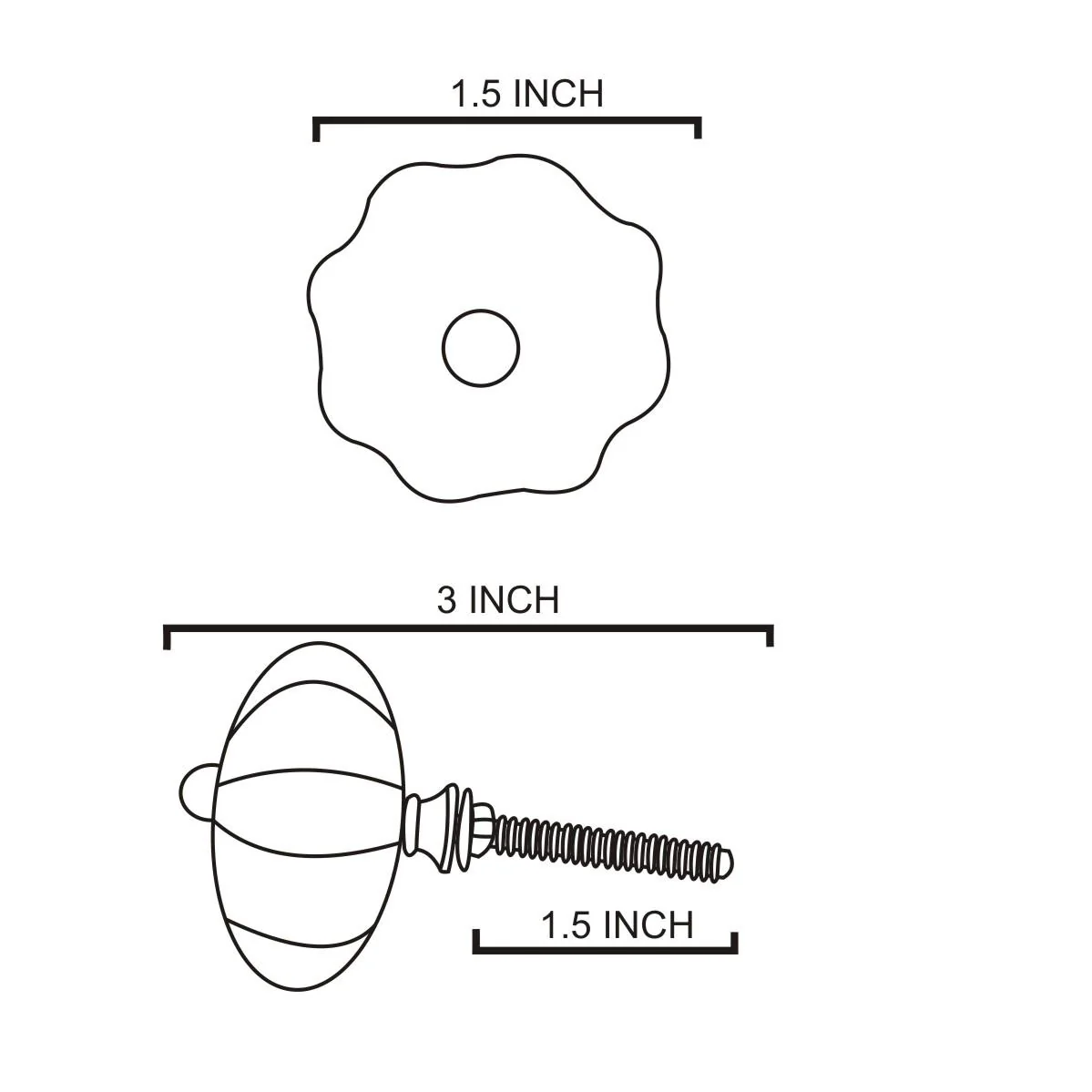 Brass Flower Kitchen Cabinet Metal knob - Image 4