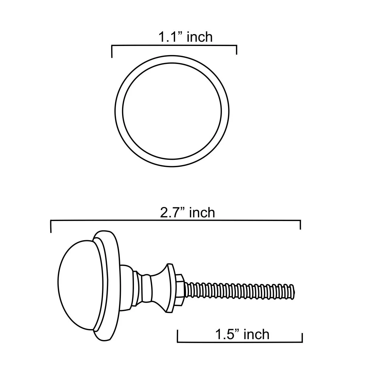 Golden, Turquoise and Dark Red Glass Knob on a Antique Silver Metal Base - Image 5