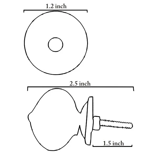 Green Round Knob With Hand Painted White Polka Dots - Image 6