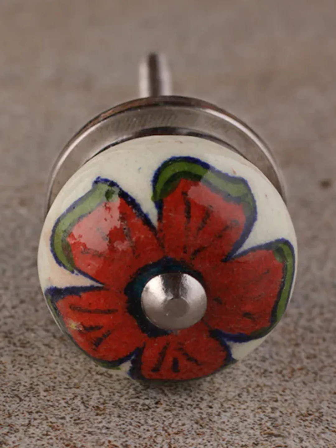 Round Beaded Antique Drawer Cabinet Knob - Image 4