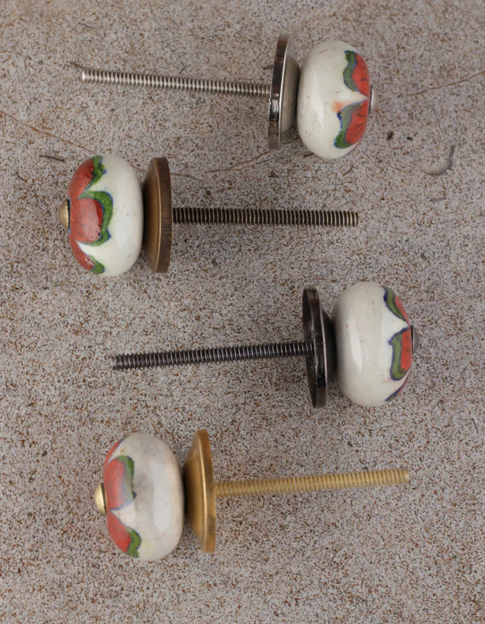 Round Beaded Antique Drawer Cabinet Knob - Image 5