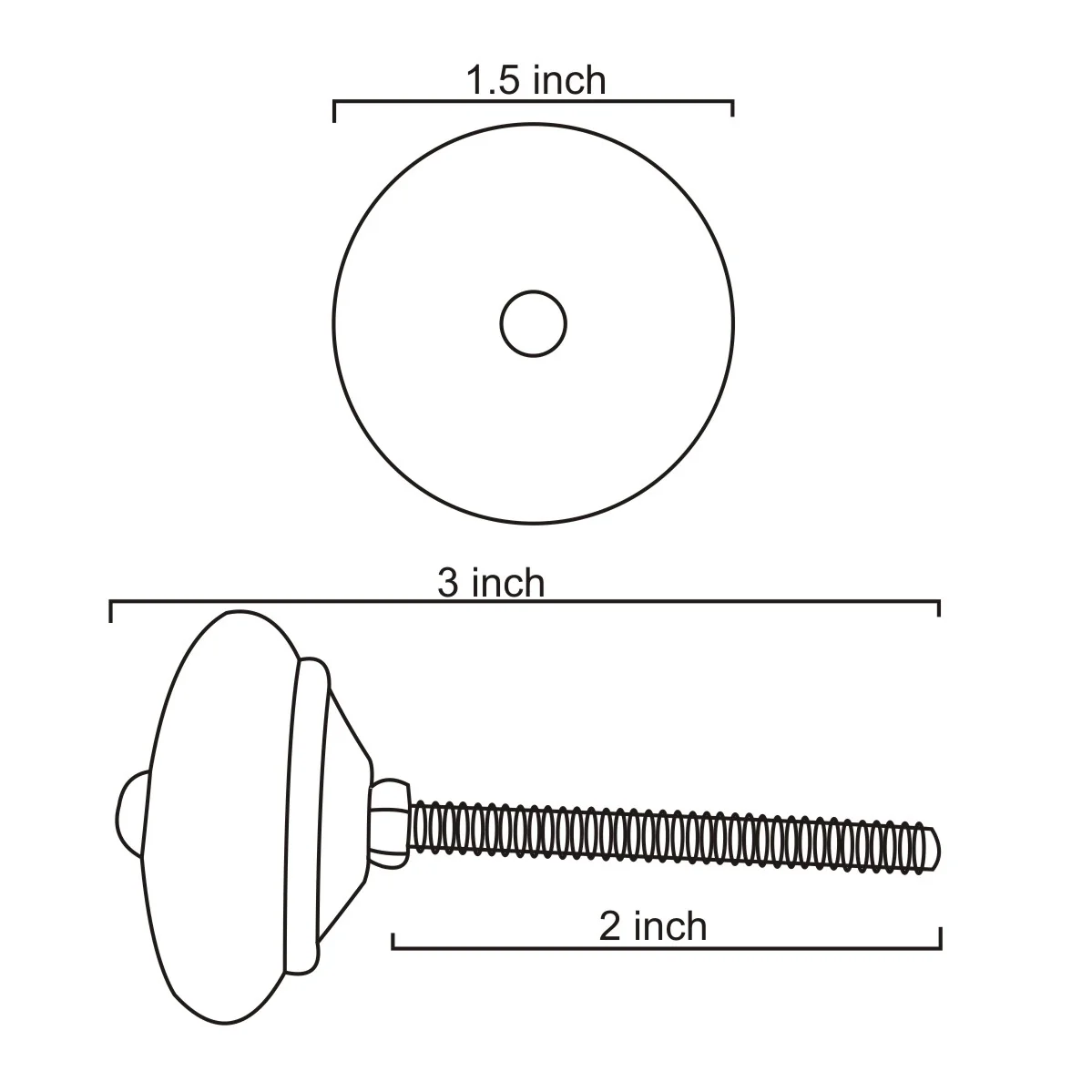 Round Clock Sandy Orange Ceramic Cabinet Knob - Image 6