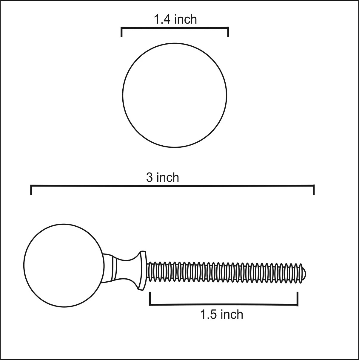 Round Metal Cabinet Knob - Image 3