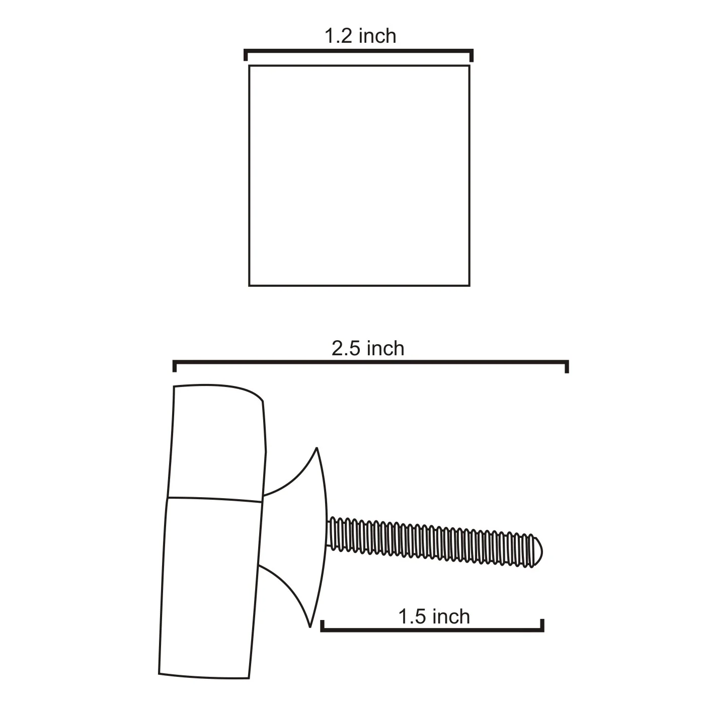 Square Shape Wooden Resin Drawer Cabinet Knobs - Image 3