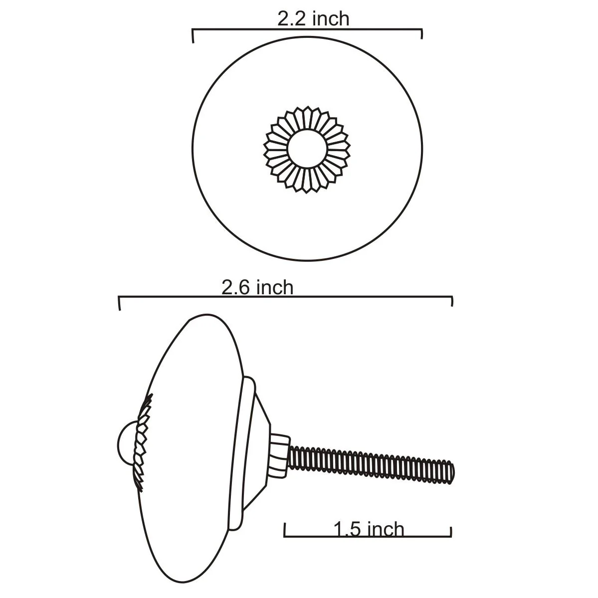 Stylish Maroon Ceramic Kitchen Cabinet Knob - Image 6