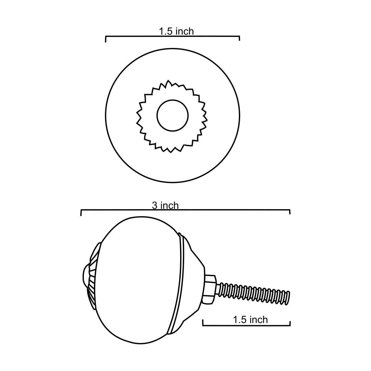 Unique Floral Design Round Beaded Drawer Knob - Image 6