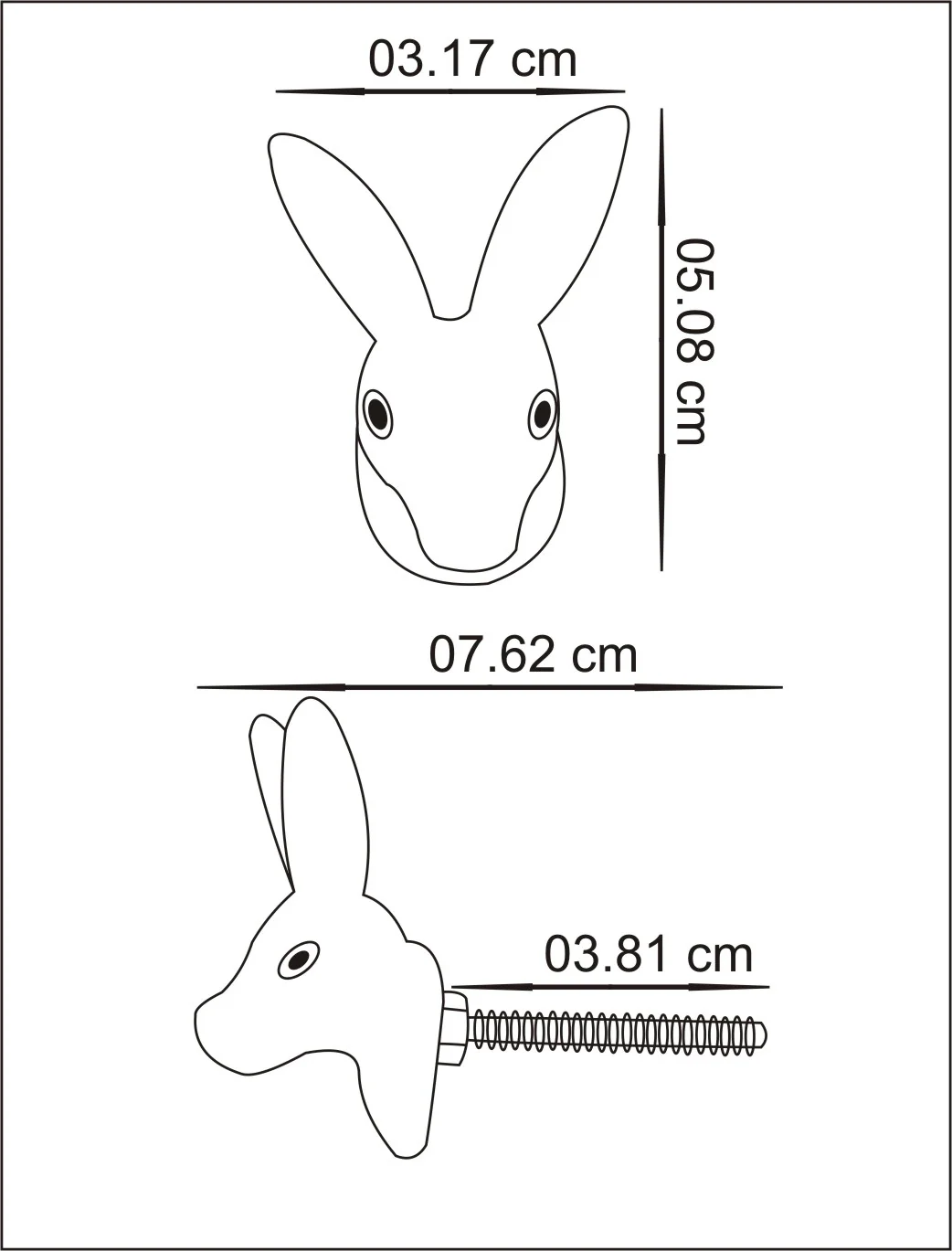 Unique Metallic Antique Brass Deer Head Knob - Image 4